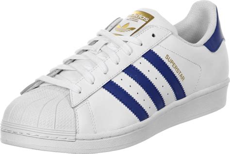 adidas superstar wit blauw|adidas superstar blue.